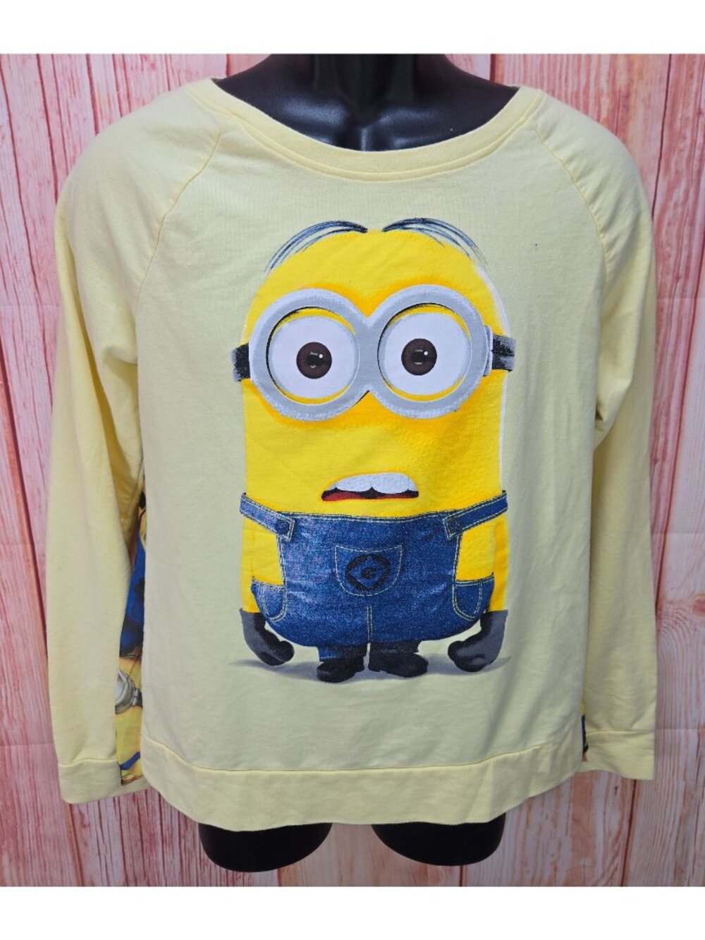 Despicable Me Minion Long Sleeve Raglan Shirt Large